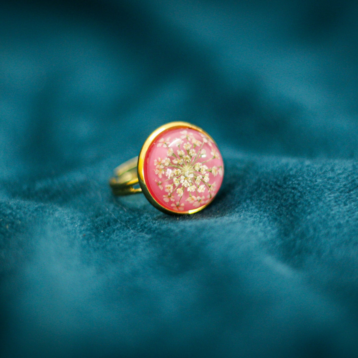 Pink Bird's Nest Ring