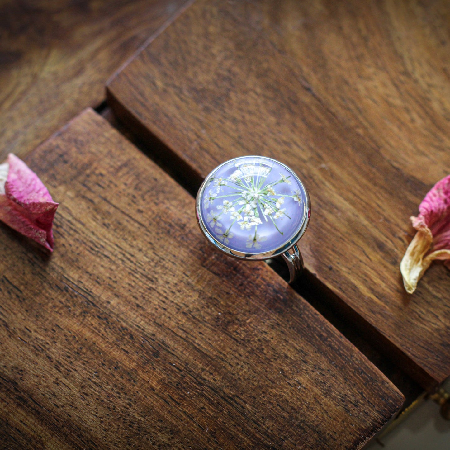 Floral Lavender Ring