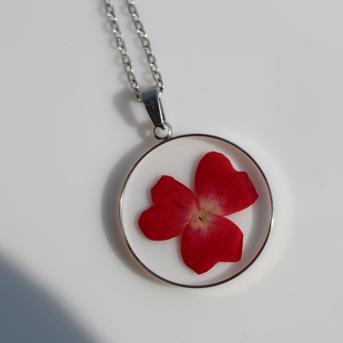 Rose Petal Leaf Necklace