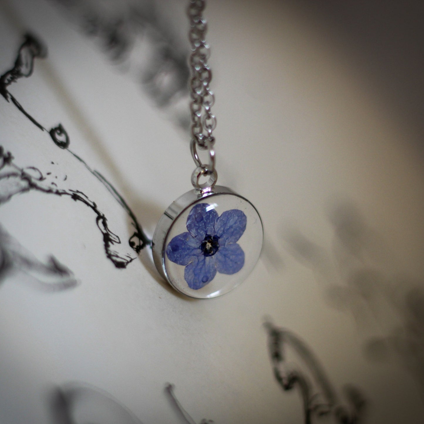 Mini Forget Me Not Necklace