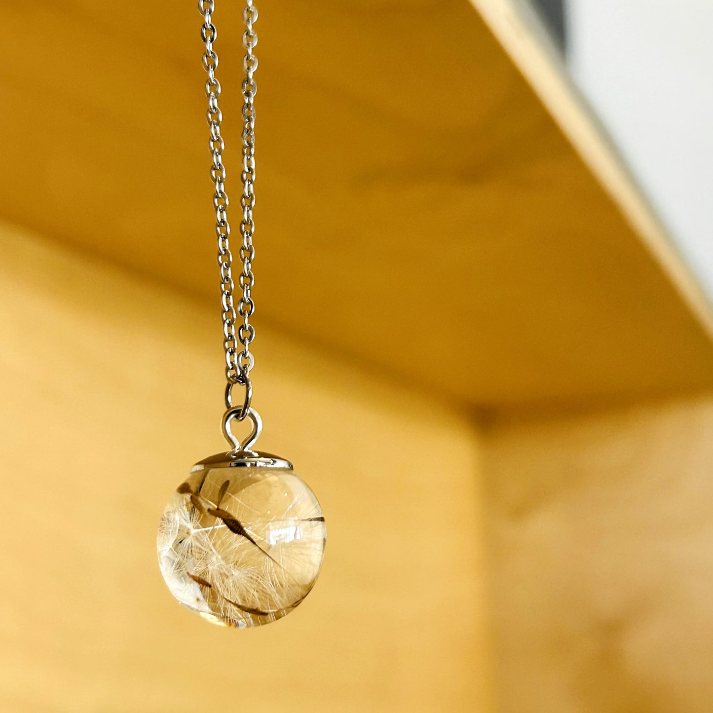 Dandelion Sphere Necklace